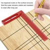 Hole Scribing Ruler Aluminium Alloy Woodworking Right Angle Ruler 45