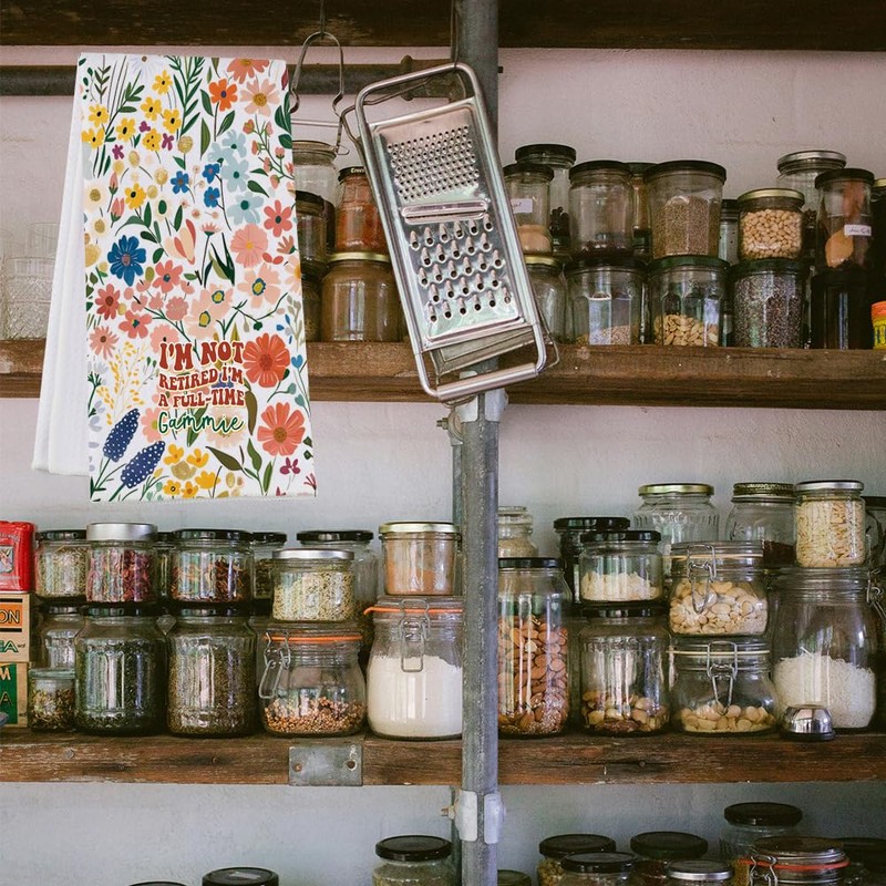 Gammie Kitchen Towel Retired Grandma Kitchen Decor Happy Retirement Gift