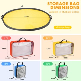 AuntyFey 5 Pack Toy Storage Bags, 2 In 1 Storage Organizers With Play Mat, Portable Carrying Case For Major Brand Bricks, Toy Organization System Easy Organizer Storage Box, Storage Bins Container