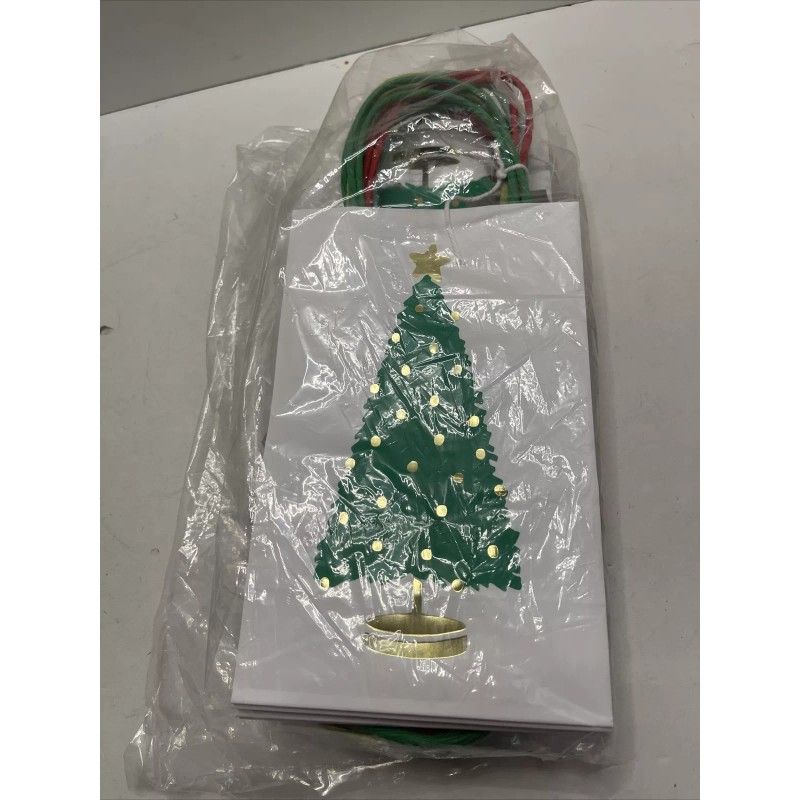 Spritz Tree Design Print Gift Bag 16 Pk