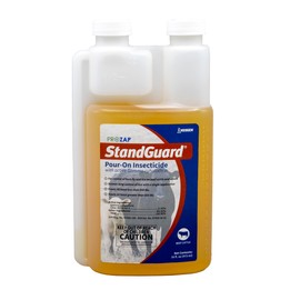 Neogen 1907850 Prozap StandGuard Pour-On 473 mL Insecticide, Yellowish. Brown
