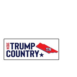 Trump Country TN 2024 Bumper Sticker Decal (3.37" x 9") | Peel & Stick | Political, Stickers, Politics, Republican, Trump, Vote