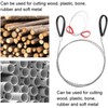 4Pcs Stainless Steel Wire Saw Emergency Saws,PVC Pipe Cable Saw