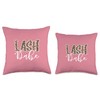 Lash Babe Lash Artist Lash Tech Leopard Lash Throw Pillow