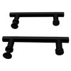 KEABATH Black Stainless Steel Shower Door Handle 2 Pack Shower
