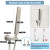 Backnets Solid Brass Handheld Shower Head Arc Design High Pressure