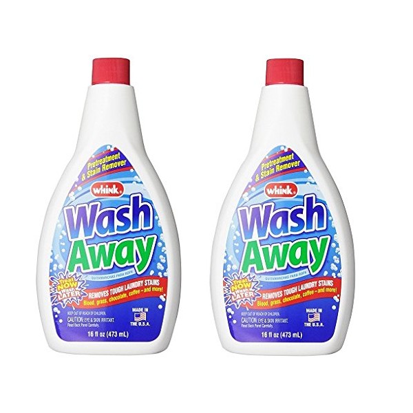 Whink Wash Away Stain Remover, 16 Fl Oz, 2 Pack