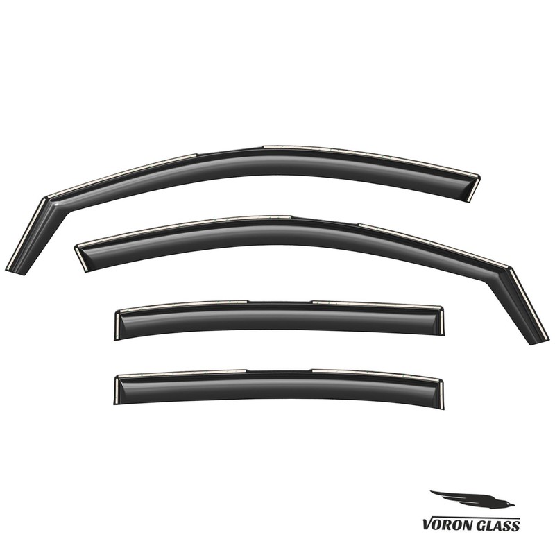 Voron Glass in-Channel Extra Durable Rain Guards for Honda Accord
