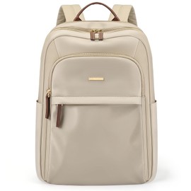 GOLF QUALITY Laptop Backpack for Women Travel Work Commute Casual Daypack Backpack Purse Computer Bags Fit 14 Inch Notebook (Apricot)