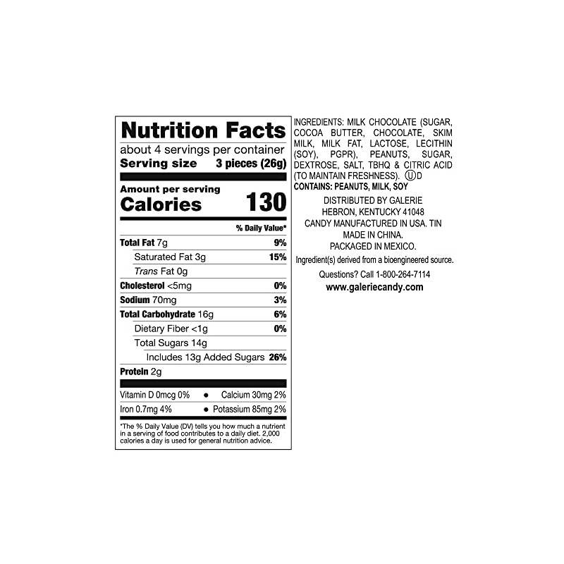 Reese's, Peanut Butter Cup, Heart Tins, Assorted Designs, 12 Count,