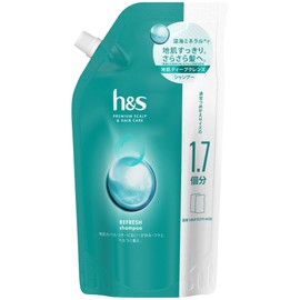 h&s Refreshing Shampoo Refill, Extra Large, Large Capacity, H & S