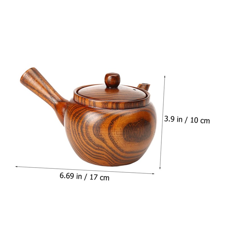 Ciieeo Heat Resistant Wooden Teapot for Home Use Ergonomic Design