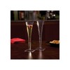 EMI Yoshi Squares Clear Plastic 5 Oz Champagne Glass