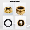 Brass Tap Connector Adapter for Hose Pipe 2-in-1 Outside Garden