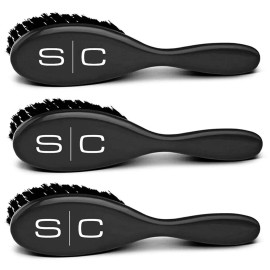 Stylcraft StyleCraft Pro The Fresh Cut Fade & Cleaning Barber Hair Brush 3-PACK SC318SB