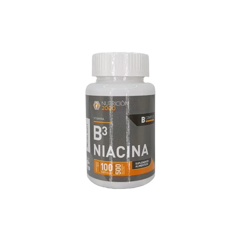Vitamina B3 Niacina 100 Tabletas 500 Mg Nutricion 2000 Sabor