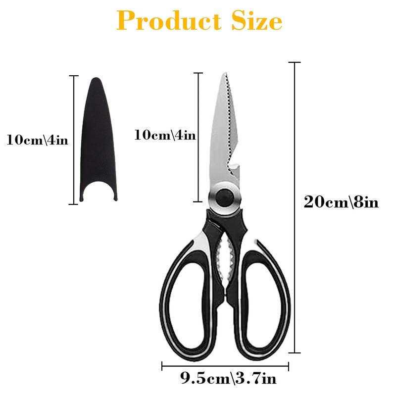 KISUOMAOYI Heavy Duty Kitchen Scissors, Sharp Kitchen Scissors Multipurpose Utility