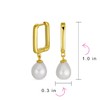 Bridal Simple White Freshwater Cultured Pearl Pear Shape Teardrop Mini