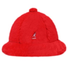 Kangol Men's Faux Fur Casual Cap, Scarlet, M