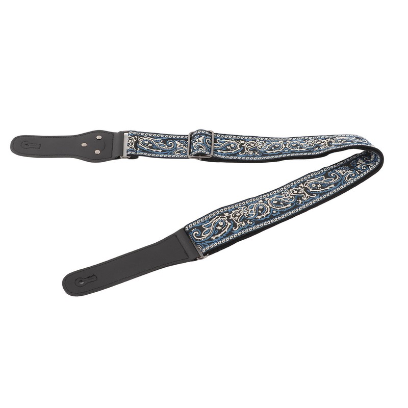 Electric Guitar Strap Adjustable Nylon Embroidered Shoulder Strap with Non