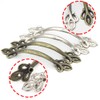Hymyily 10-Piece Set Zinc Alloy Arch-Shaped Antique Handles Retro Bow-Shaped
