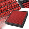Red Reusable&Washable High Flow Drop-in Air Filter Panel Compatible with