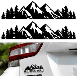Snow Mountain Tree Stickers for Car Decal, 7" Mountains Graphic Logo Decals, Waterproof Vinyl Car Decals for Car Trunk Tailgate Emblem, Auto Decoration Accessories Universal for Truck, SUV