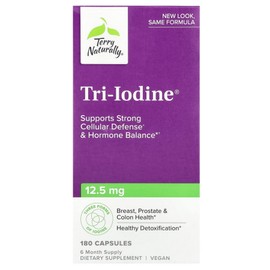 TerriNaturally Triiodine 12.5mg Capsules 180 Tablets, 5 Bottles / 테리네츄럴리 트리 아이오딘 12.5mg 캡슐 180정, 5병
