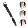 Vaguelly Long Braided Ponytail Extension with Hair Tie Synthetic Hairpiece