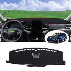 Autorder Compatible with Dashboard Mat Cover Ford Explorer 2020 2021 2022 Dash Cover Nonslip Dashboard Mat Protector Sunshade No Glare