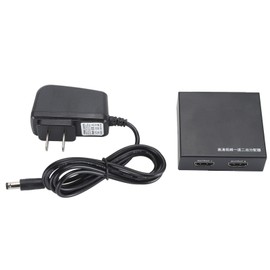 HD Multimedia Interface Splitter 1 in 2 Out Display Duplicator High Definition UHD Monitor Splitter  100‑240V