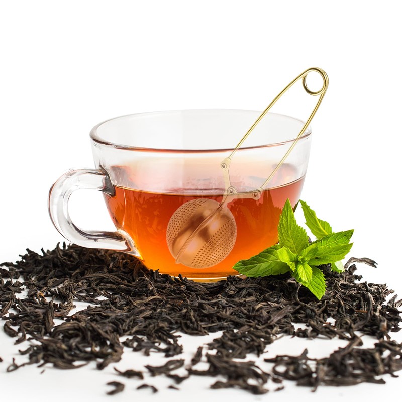 sourcing map 2 Pcs Snap Tea Ball Infuser with Handle,