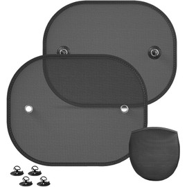 Car Window Shades for Baby, 2 Pack Child Window Sun Shade with UV Protection, Universal Sun Visor for Cars Baby, Blocking Harmful UV Rays Sun Glare Heat for Kids Pets(44 * 36cm)