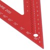 Carpenter Square Precise Aluminum Alloy Multifunctional Woodworking Scribe Ruler Square