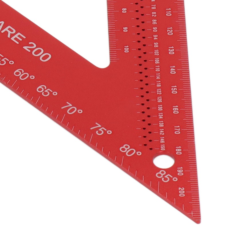 Carpenter Square Precise Aluminum Alloy Multifunctional Woodworking Scribe Ruler Square