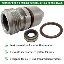 WEICHENGXIN TH350 Speedo Gear Sleeve Housing & Extra Seals – GM Turbo 350 Speedometer Adapter for Accurate Readings