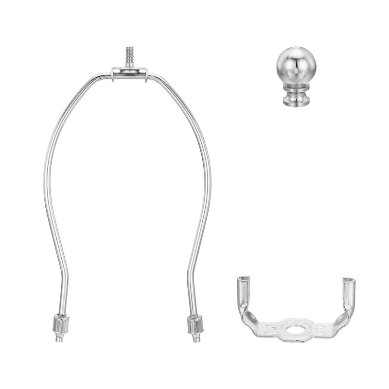 PATIKIL 7.5 Inch Lamp Harp with End Piece 1 Set
