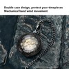 Mechanical Pocket Watch Vintage Double Case Watch Hand Wind Skeleton