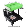 OEMTOOLS 24904 Mechanic Stool and Step Stool, Rolling Stool Adjustable,