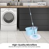 4X Kitchee Microfibre Mop Head Replacement for Kitchee Spin Mop