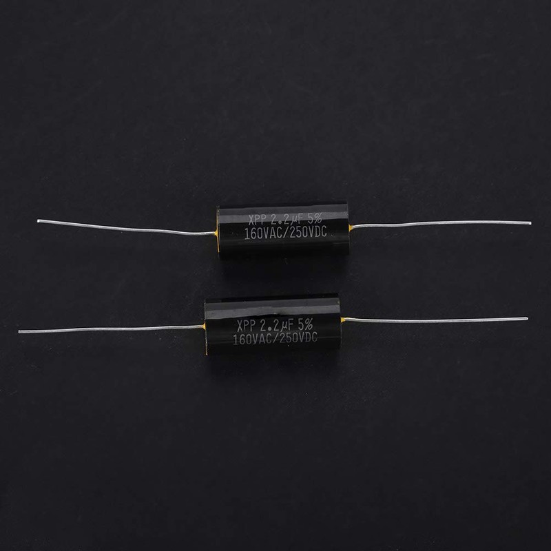 2pcs Capacitor Frequency Divider, DC 250V 1uF / 2.2uF /
