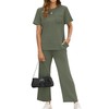 OFEEFAN Airport Outfits for Women Summer 2 Piece Lounge Set