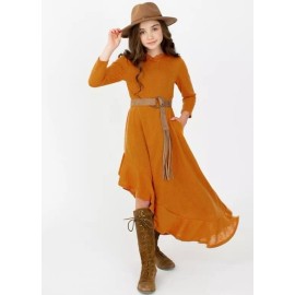 Joyfolie Girl's Avionne Dress in Sunset Gold Size 10 12 14 or Oat Size 12 NEW