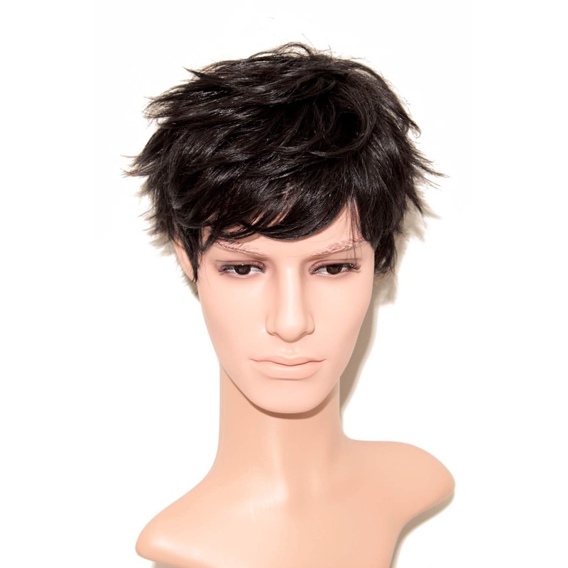 Lucan Ano the Rme Men's Wig, Cool Short, FW-M03-BL, Natural