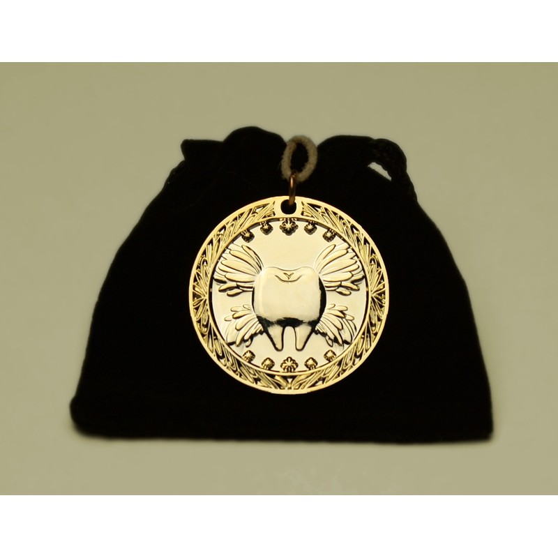 Tooth Fairy Coin "Mouse", Gold Plated, Zahnfee.me #23