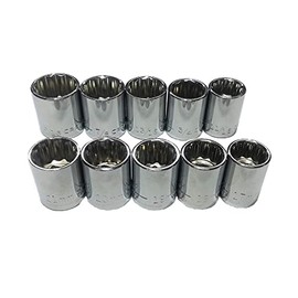 Craftsman 10 Piece 1/2" Drive 12pt Socket Set - Standard & Metric