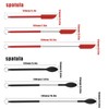 SAVITA Spatula and Spoon Sets Silicone, 2pcs Telescopic Spatula 2pcs