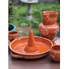 Portuguese Pottery Glazed Terracotta Clay Chicken Roaster