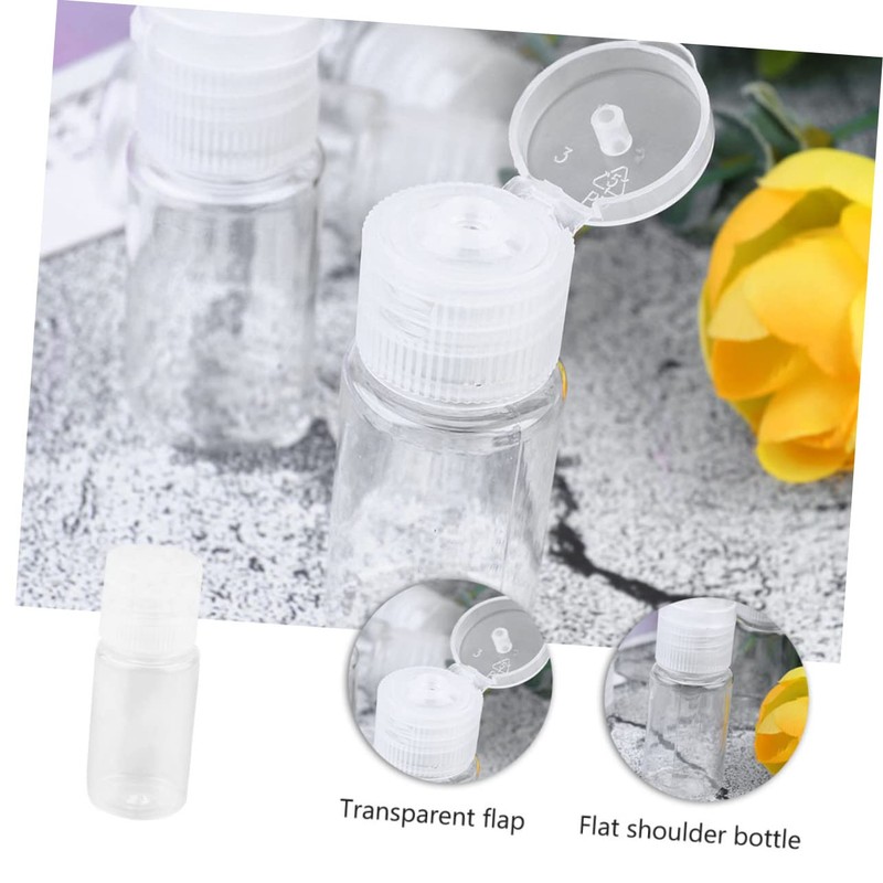 Ipetboom 24 Pack Travel Toiletry Bottles Compliant Flip Top Lotion