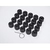 Partsdealers Round Type Wheel Nut Covers for VW Arteon Beetle